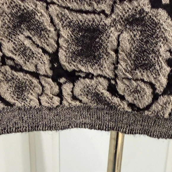 She’s so Cozy Textured Crewneck Sweater Dress - Black/Taupe - Picture 7 of 12